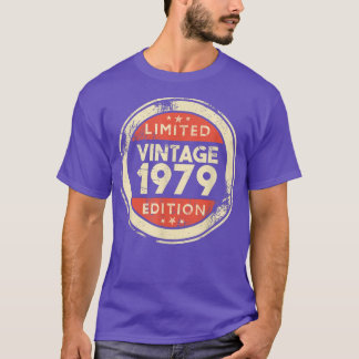 T-shirt 43 Year Old Gifts Vintage 1979 Limited Edition 43r