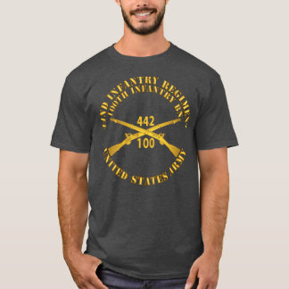 T-shirt 442e régiment d'infanterie 100e bataillon d'infant