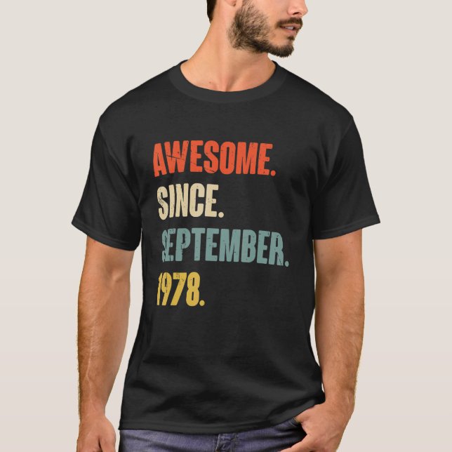 T-shirt 44 Ans 44ème anniversaire extraordinaire depuis se (Devant)