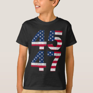 T-shirt 45 47 2024 Président Vintage