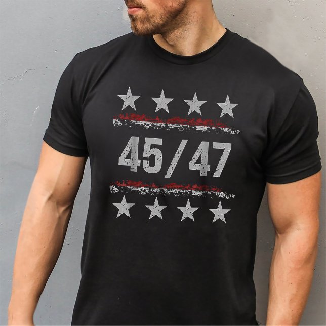 T-shirt 45 47 Trump remporte le président États-Unis Drape (Créateur téléchargé)