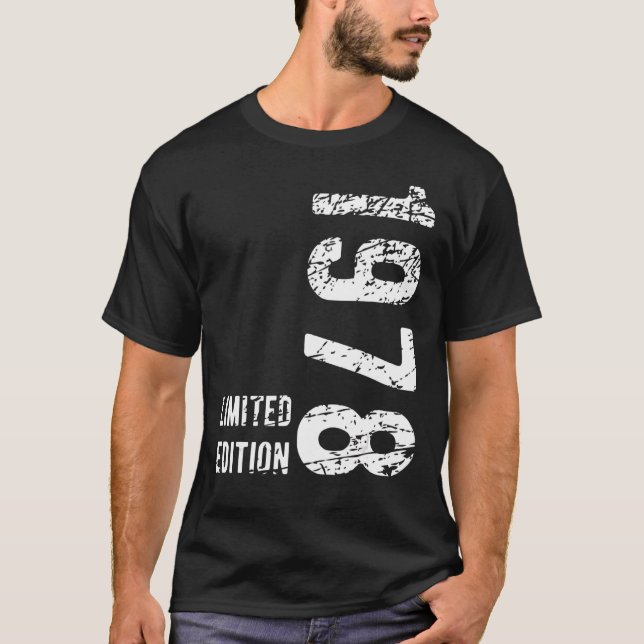 T-shirt 45 ans 1978 45e anniversaire (Devant)