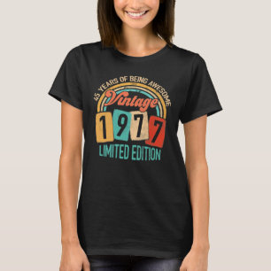 T-shirt 45 Ans D'Être génial En 1977 45e Anniversaire