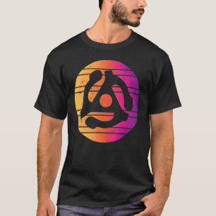 T-shirt 45 Carte d'enregistrement de musique 60s les année