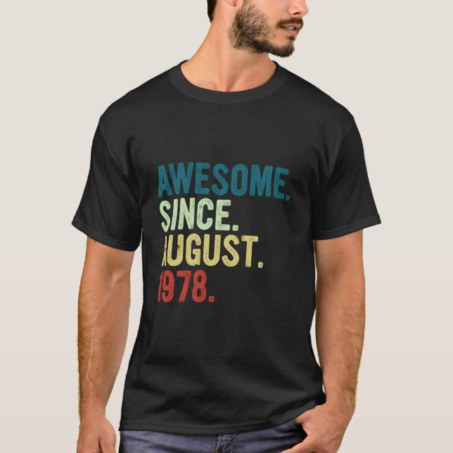 T-shirt 45 Incroyable depuis août 1978 45e (Devant)