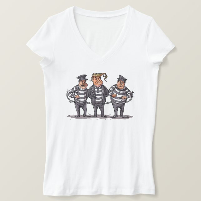 T-shirt #45 L'ancien président condamné Felon Donald Trump (Design devant)