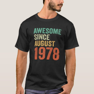 T-shirt 45E Anniversaire Hommes Cadeaux Génial Depuis Août