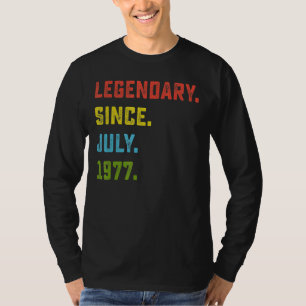T-shirt 45e anniversaire Légendaire depuis juillet 1977 45