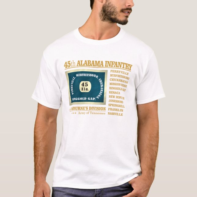 T-shirt 45e infanterie de l'Alabama (BA2) (Devant)