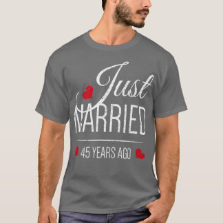 T-shirt 45ème anniversaire de Mariage Marié 45 ans par