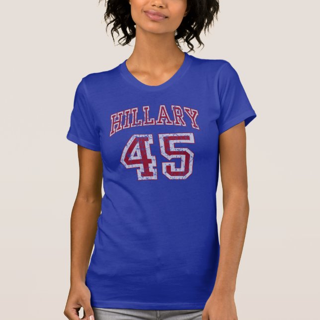 T-shirt 45ème Président Hillary Clinton 2016 (Devant)