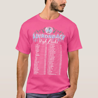 T-shirt 46 Adirondack Mountain Winter Checklist Actif