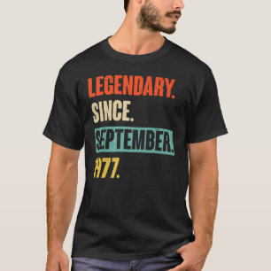 T-shirt 46 Ans Légende depuis septembre 1977 46th Bir
