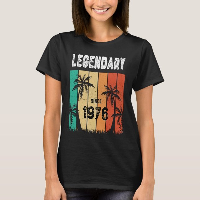 T-shirt 46e anniversaire 1976 Anniversaire pour les femmes (Devant)