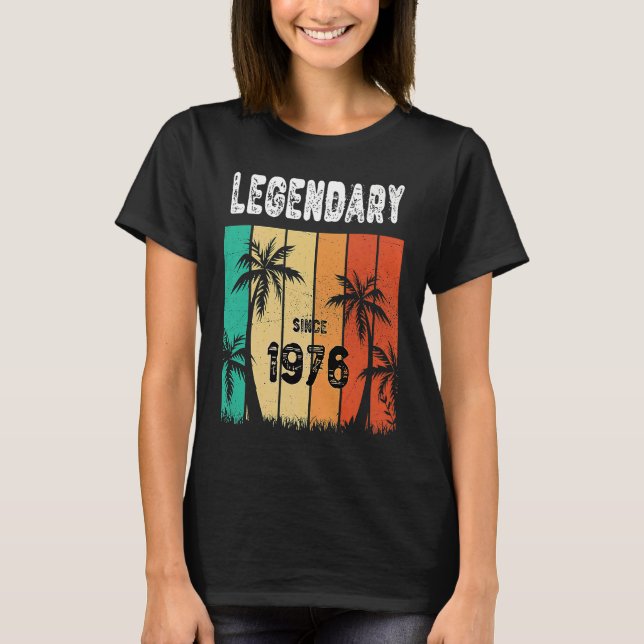 T-shirt 46e anniversaire 1976 Anniversaire pour les femmes (Devant)