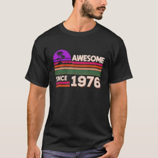 T-shirt 46e anniversaire Hommes Femmes stupéfiantes depuis