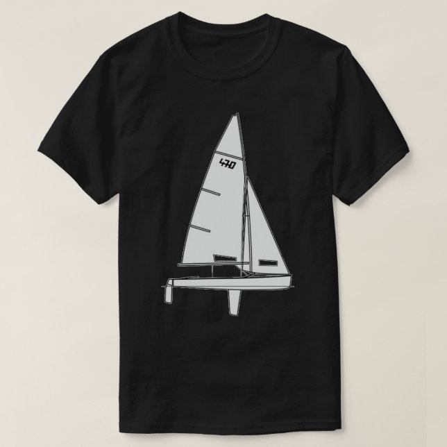 T-shirt 470 Voilier (Design devant)