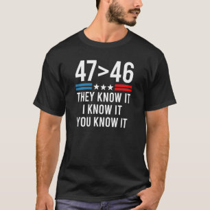 T-shirt 47 Est Supérieur À 46 Ils Le Savent Je Le Sais Drô