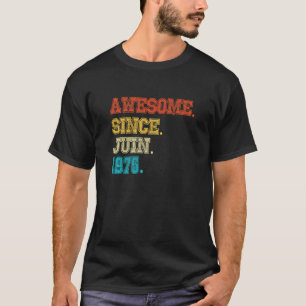 T-shirt 47e anniversaire Awesome depuis février 1975 47 An