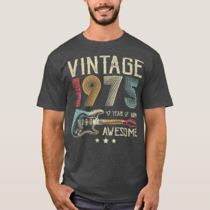 T-shirt 47e anniversaire femmes hommes Vintage stupéfiant