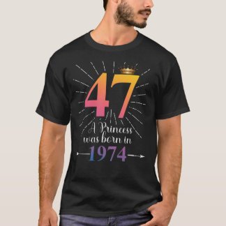 T-shirt 47e cadeau d'anniversaire 47 ans