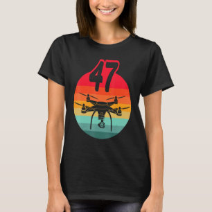 T-shirt 47ème Anniversaire I Télécommande Rétro Drones Ave