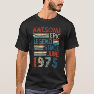 T-shirt 47th Birthday Toxits Awesome Epic Legend Since Jun