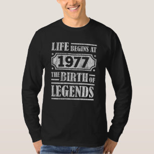T-shirt 48 Ans 1977 Naissance De La Légende 48E Anniversai