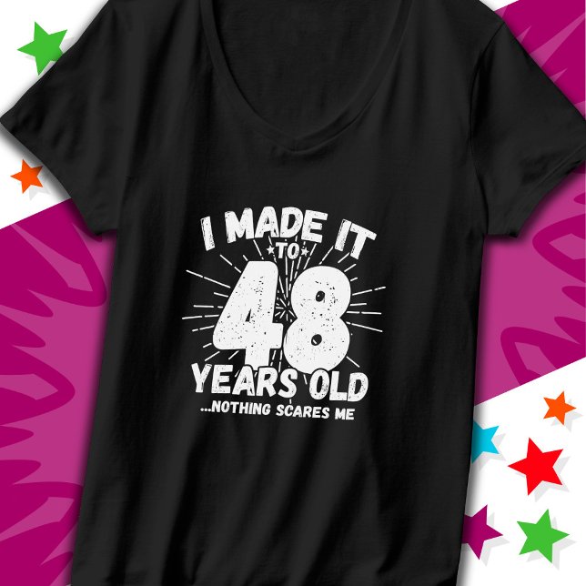T-shirt 48 Ans Mème sarcastique vieux drôle 48ème annivers (Créateur téléchargé)