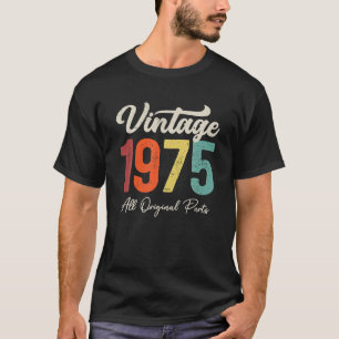 T-shirt 48 ans Vintage 1975 48e anniversaire Décoration