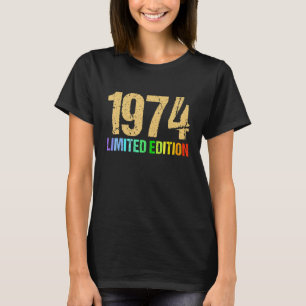 T-shirt 48e anniversaire Dames Mens 48 ans 1974