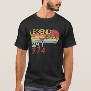 T-shirt 48E Anniversaire Ma Légende De 48 Ans Depuis Mai 1