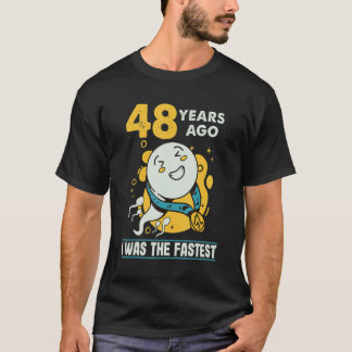 T-shirt 48ème Anniversaire Hommes Humour Il Y A 48 Ans J'É