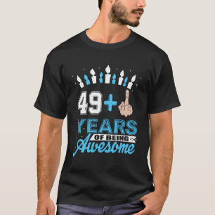 T-shirt 49 1 Doigt Moyen Anniversaire Vêtements 50E Spécia