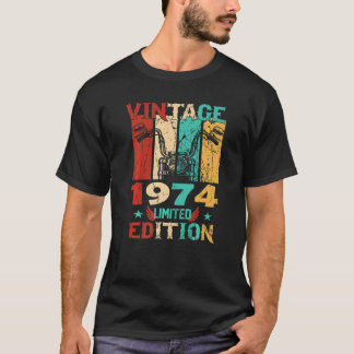 T-shirt 49e anniversaire Vintage 1974 Edition limitée 49 a