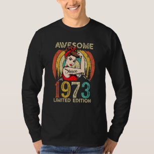 T-shirt 49ème anniversaire vintage pour les femmes stupéfi