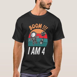 T-shirt 4 ans Anniversaire Garçon astronaute espace 4e nai