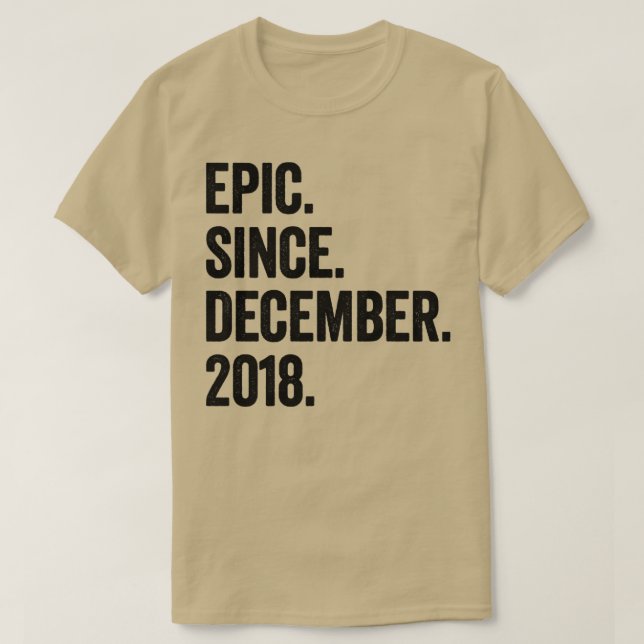 T-shirt 4 Ans Décembre 2018 4e Anniversaire (Design devant)