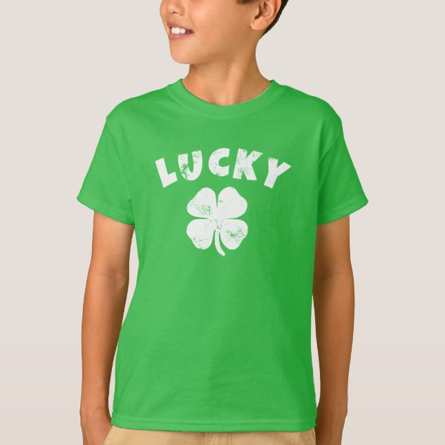 T-shirt 4 feuilles Lucky Clover St. Patrick's Day (Devant)