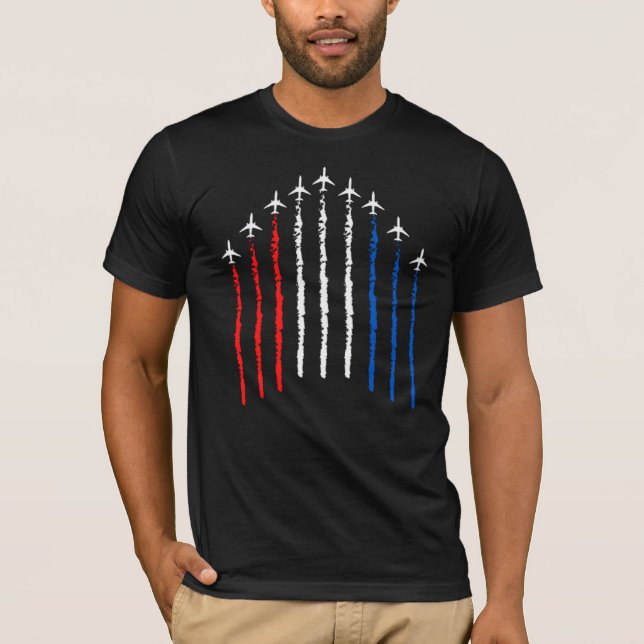 T-shirt 4 juillet Airforce Flyover (Devant)