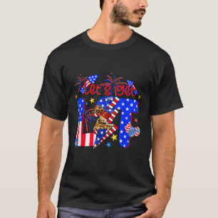 T-shirt 4 juillet Allumons le Feu d'Artifice Drôle Patriot