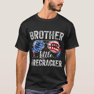 T-shirt 4 juillet Anniversaire Frère De La Petite Firecra