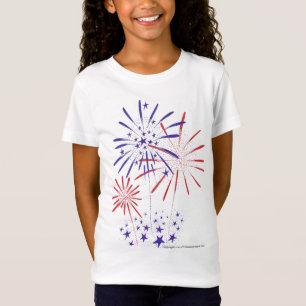 T-Shirt 4 juillet bébé de filles - chemise adaptée par