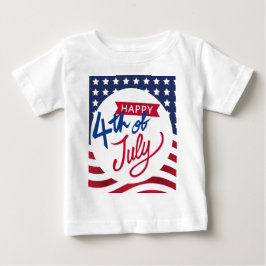 T-shirt 4 juillet bébé personnalisé