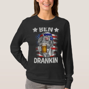 T-shirt 4 juillet Ben Drankin Boire Bière Benjamin Fra