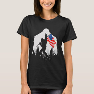 T-shirt 4 juillet Chemise Bigfoot Sasquatch Usa American F