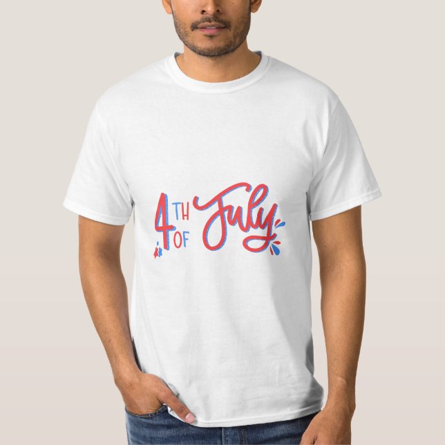 T-shirt 4 juillet chemises près de moi (Devant)
