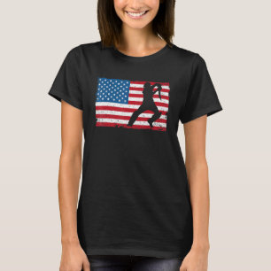 T-shirt 4 juillet cricket patriotique américain Drapeau am