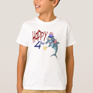 T-shirt 4 juillet dauphin heureux