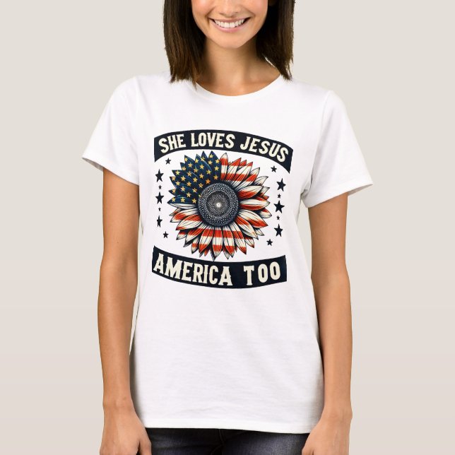 T-shirt 4 juillet de liberté patriotique (Devant)